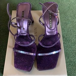 Nine West N-Gabelle Purple Heels